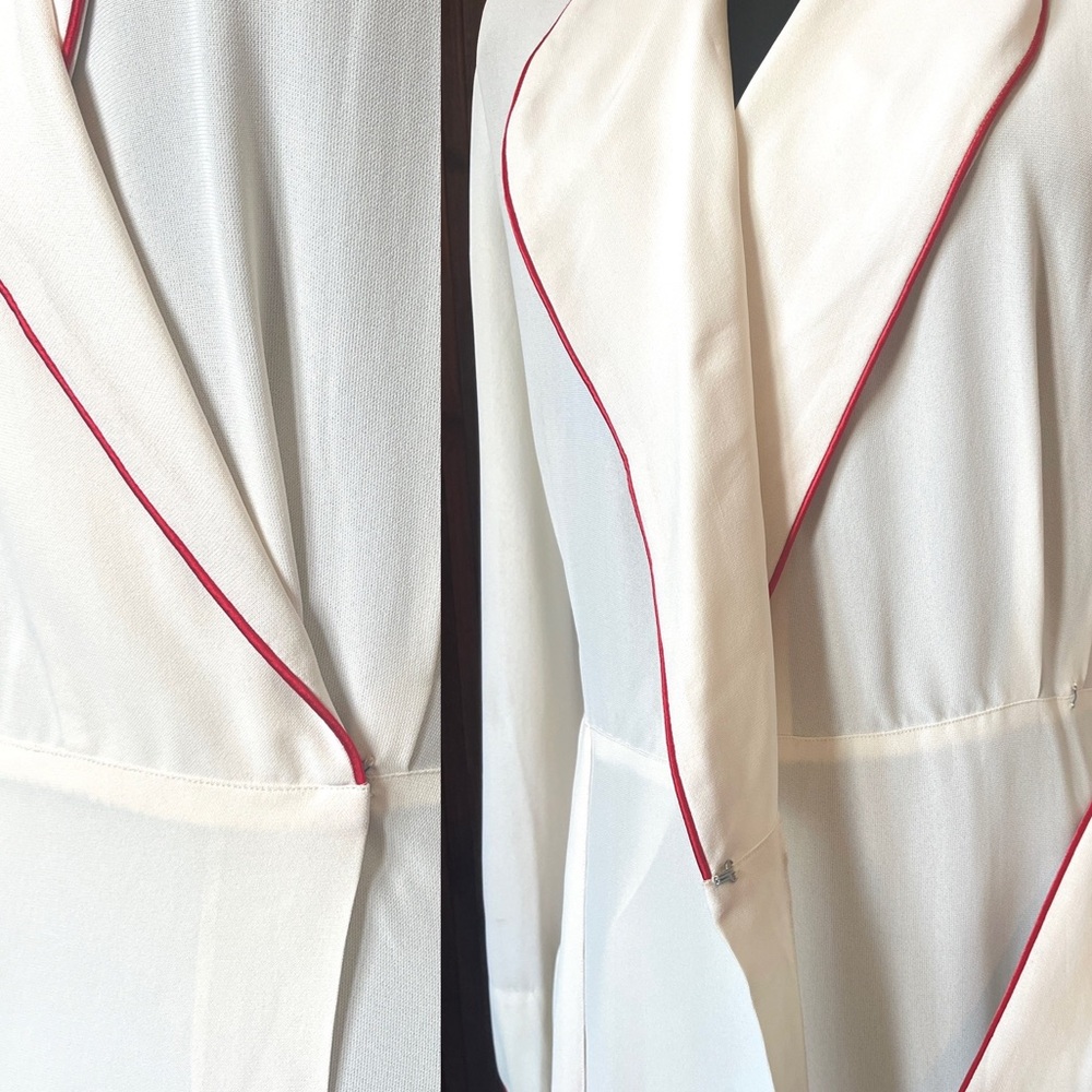 SOLD 1940s Robe Gown Vintage Bridal Wedding Night Luxurious Crepe Lingerie Tula - Picture 6 of 10